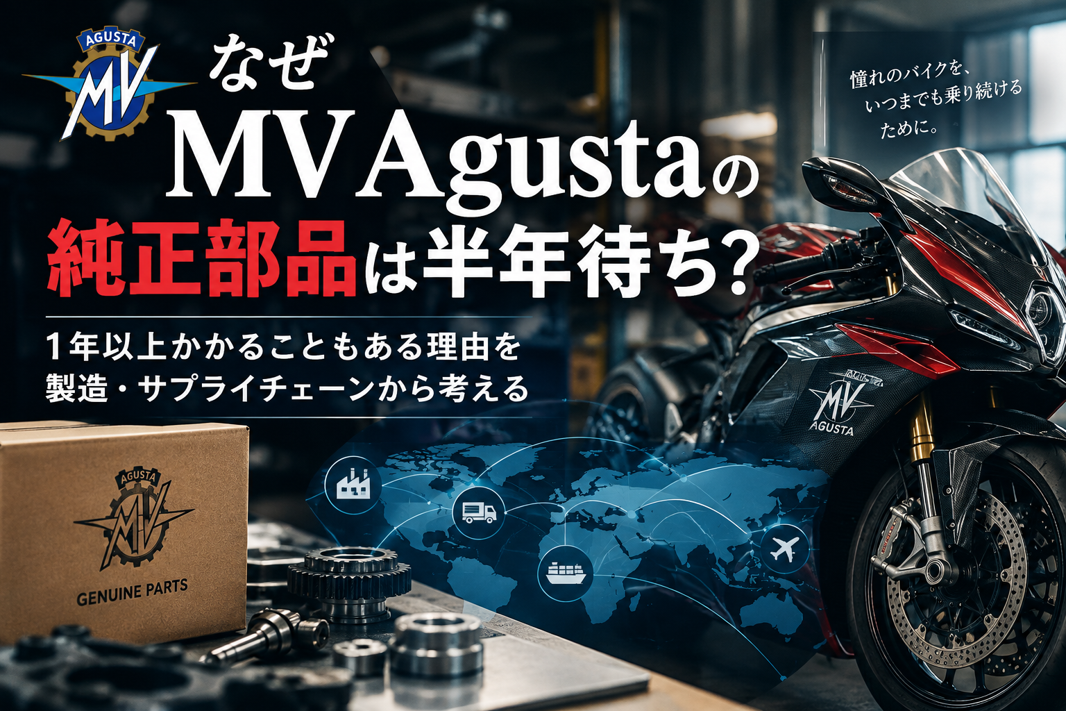 MV Agustaの純正部品が半年待ちになる理由を製造・サプライチェーンから解説